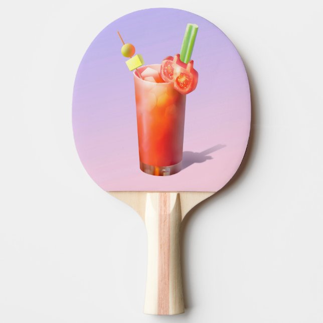 Creative Bloody Mary Cocktail Tischtennis Schläger (Vorderseite)