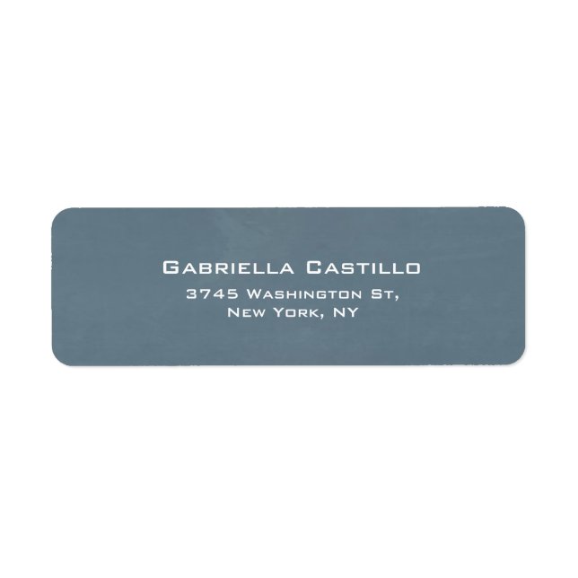 Creative Blue Gray Schlicht Elegante (Vorne)