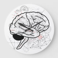 Creative Brain Artwork mit Science Theme