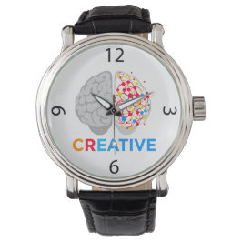 Creative Brain Left Right Hemisphere Armbanduhr