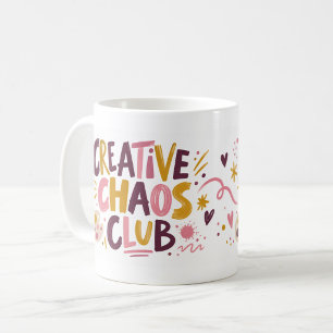 Creative Chaos Club Expressive Typography Tasse
