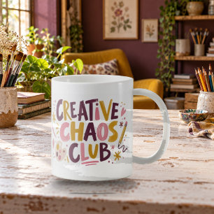 Creative Chaos Club Expressive Typography Tasse