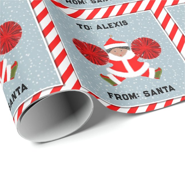 Creative Cheerleader Weihnachtsgeschenk Geschenkpapier (Rolleneckpunkt)