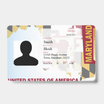 CREATIVE Child ID- Maryland Flag - RED