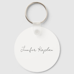 Creative Classic White Minimalistisch Beruflich Schlüsselanhänger
