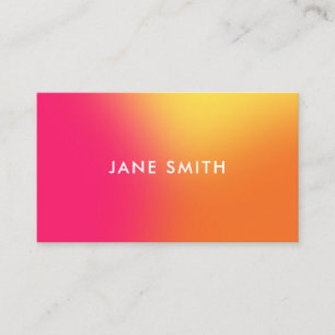 Creative Colorful Ombre Modern Visitenkarte