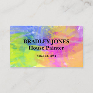 Creative Colorful Watercolor Business Card Visitenkarte