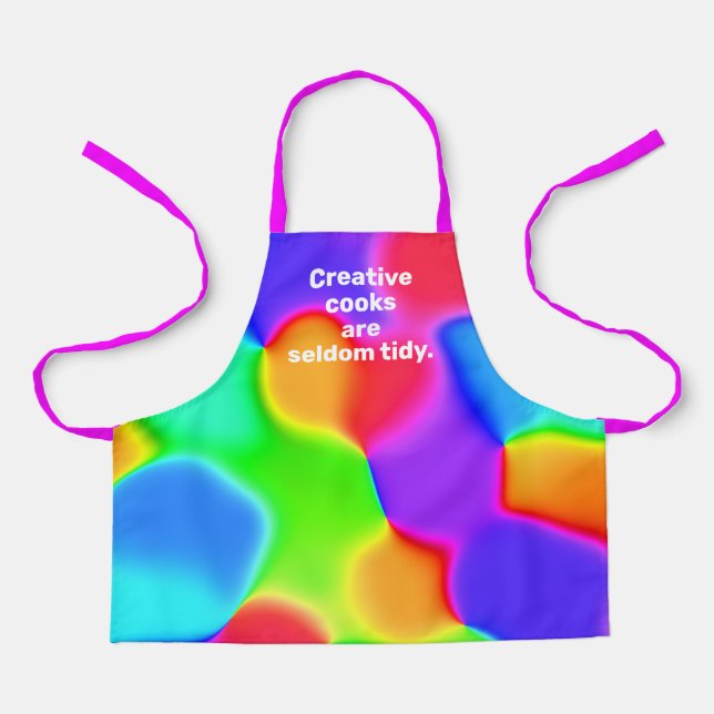 Creative Cooks sind selten Tidy Rainbow Kid's Schü Schürze (Vorderseite)