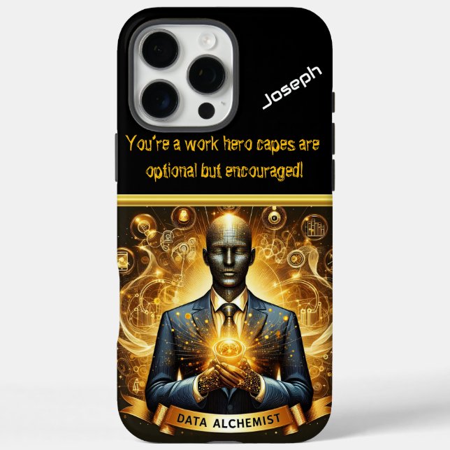 Creative Data Scientists am Arbeitsplatz iPhone 16 Pro Max Hülle (Rückseite)