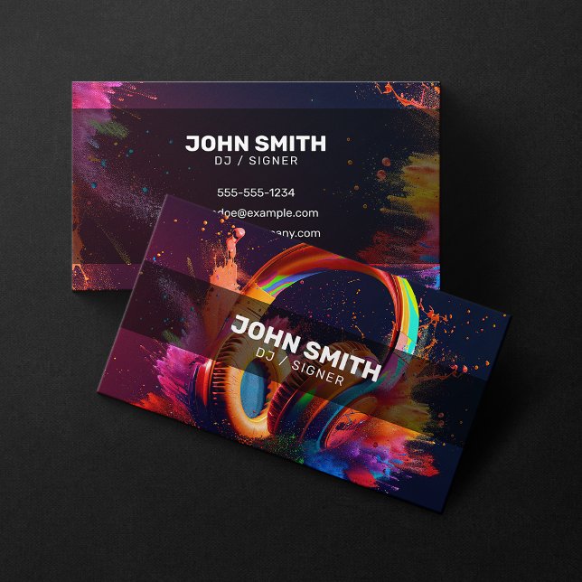 Creative DJ Signer Songwriter Music DJs Karaoke Visitenkarte (Von Creator hochgeladen)