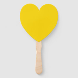 Creative Expression Hot Bold Yellow Heart Fächer