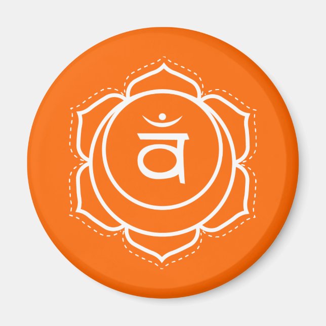 Creative Flow Orange Sacral Chakra Magnet (Vorne)