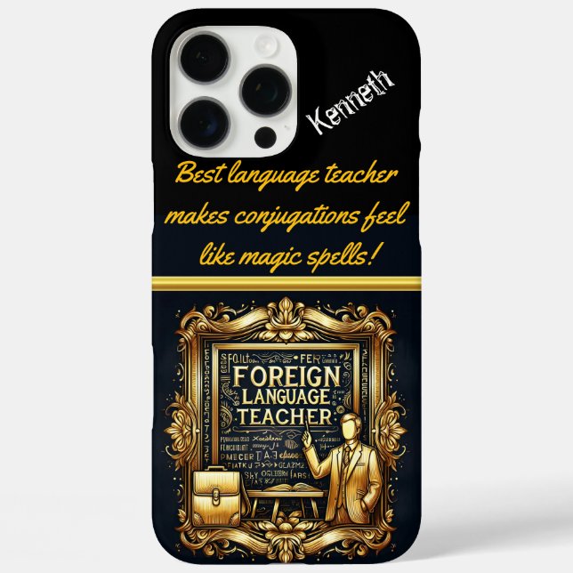 Creative Foreign Language Teacher iPhone 16 Pro Max Hülle (Rückseite)