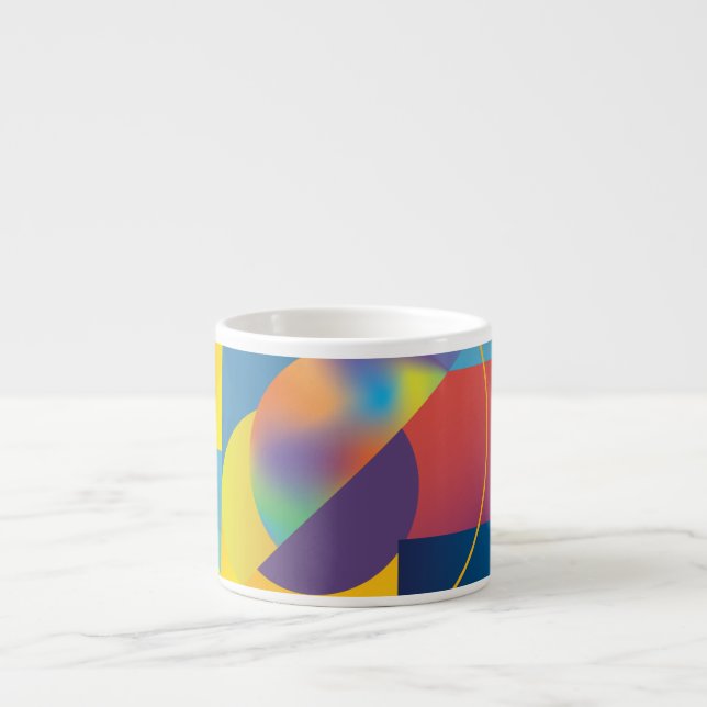 Creative Geometric: Abstrakte Vintage Abdeckung. Espressotasse (Vorderseite)