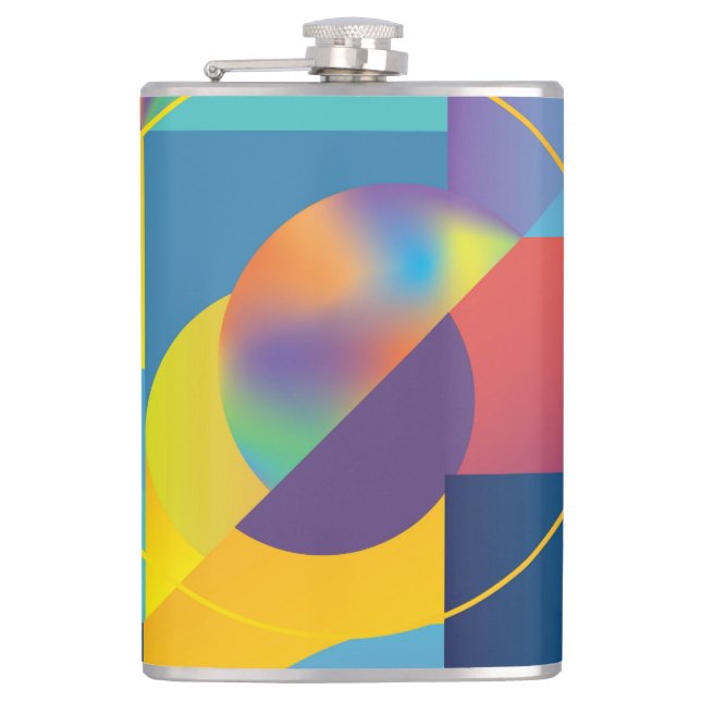 Creative Geometric: Abstrakte Vintage Abdeckung. Flachmann (Vorderseite)