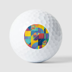Creative Geometric: Abstrakte Vintage Abdeckung. Golfball