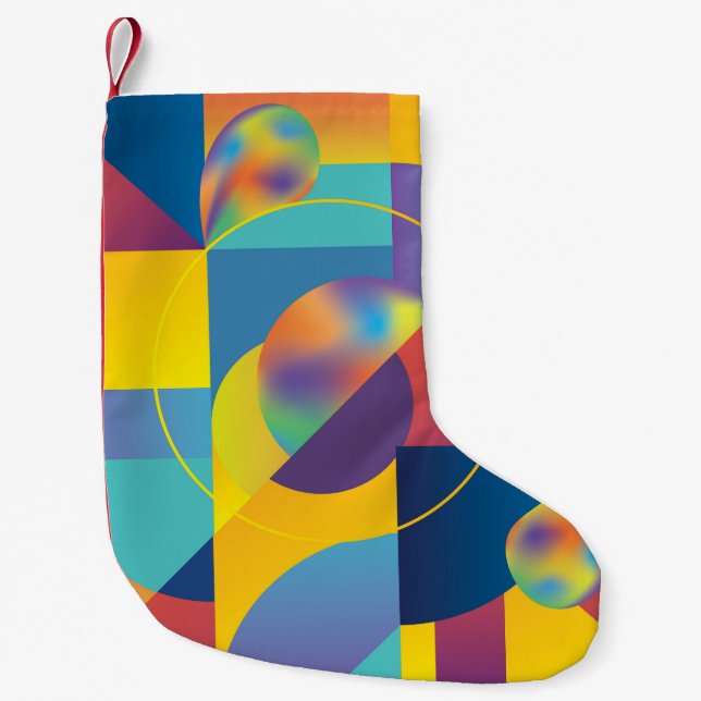 Creative Geometric: Abstrakte Vintage Abdeckung. Kleiner Weihnachtsstrumpf (Vorderseite)