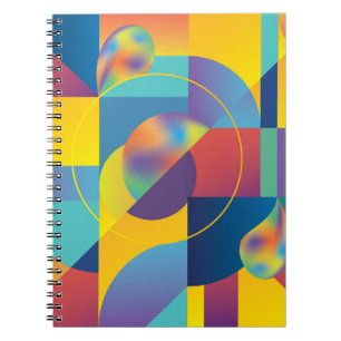 Creative Geometric: Abstrakte Vintage Abdeckung. Notizblock