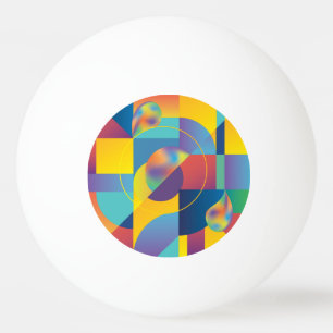 Creative Geometric: Abstrakte Vintage Abdeckung. Tischtennisball
