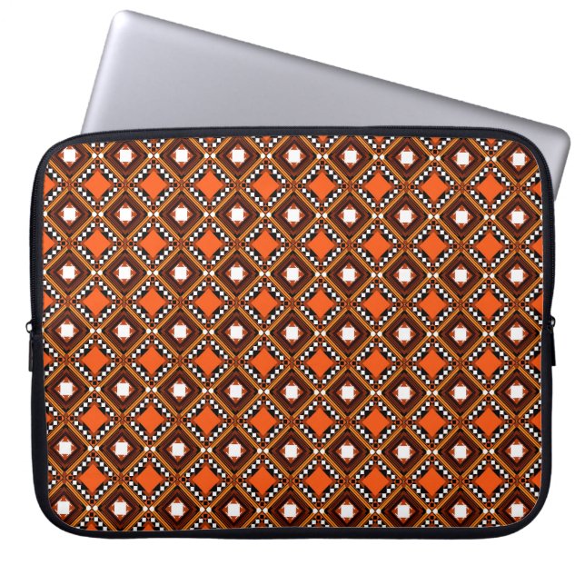 Creative Geometric, Modernes Abstraktes Rot. Laptopschutzhülle (Vorderseite)