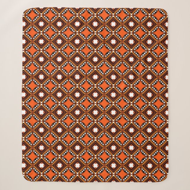 Creative Geometric, Modernes Abstraktes Rot. Sherpadecke (Vorderseite)