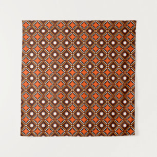 Creative Geometric, Modernes Abstraktes Rot. Wandteppich