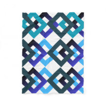Creative geometry blue tones