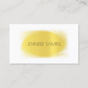 Creative Glamour Design Moderne Gold Luxus Schlich Visitenkarte