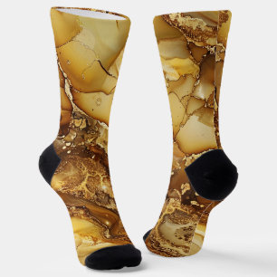 Creative Gold-Marmordesign-Socken Socken