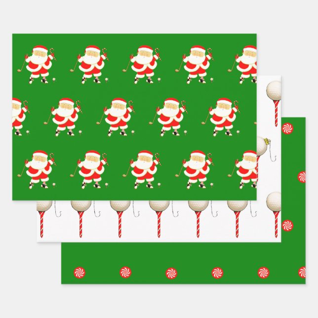 Creative Golf Christmas Geschenkpapier Set (Set)