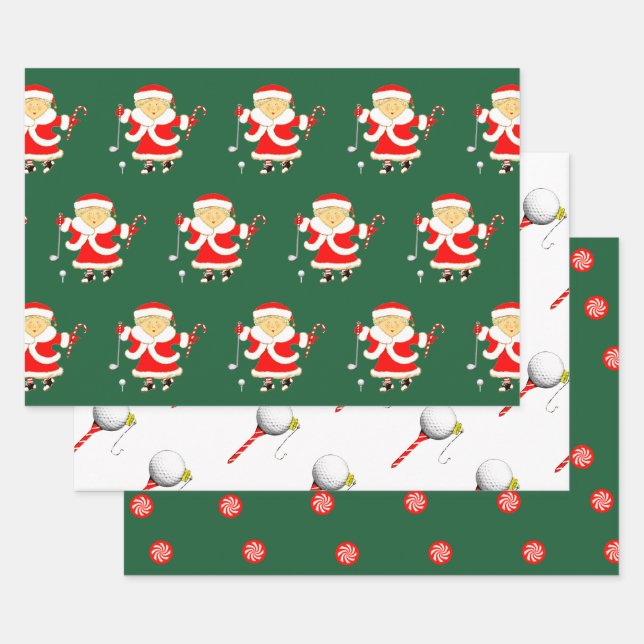 Creative Golf Christmas Geschenkpapier Set (Set)