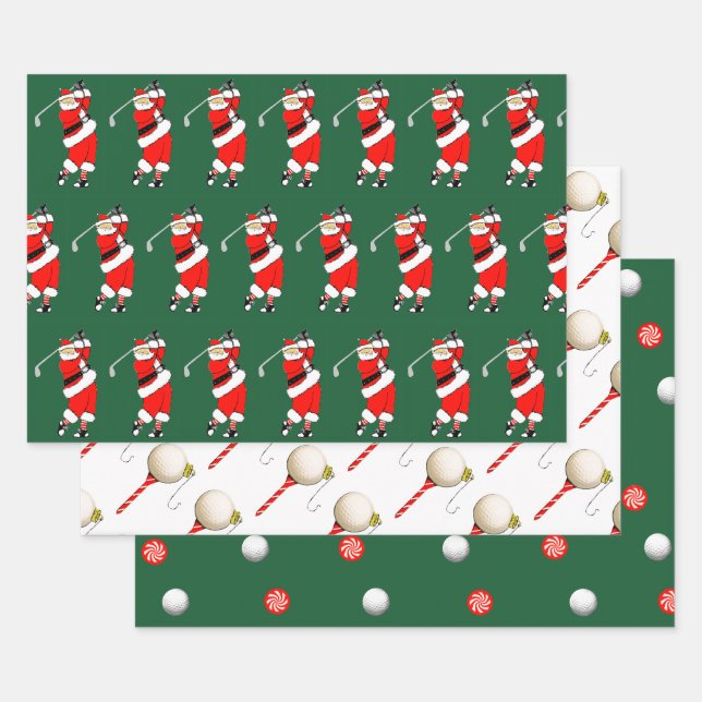 Creative Golf Christmas Geschenkpapier Set (Set)