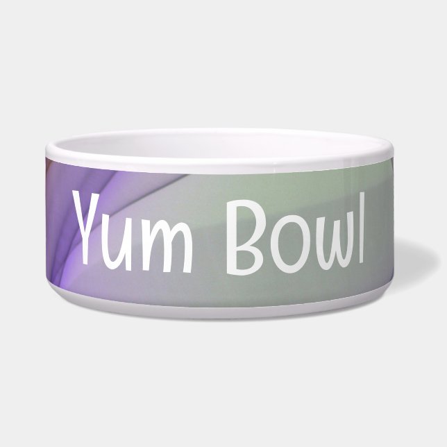 Creative Graphic Pet Bowl mit Yum Bowl Text Napf (Vorderseite)