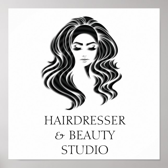 Creative Hair Extension Salon Beauty Studio Lashes Poster (Vorne)
