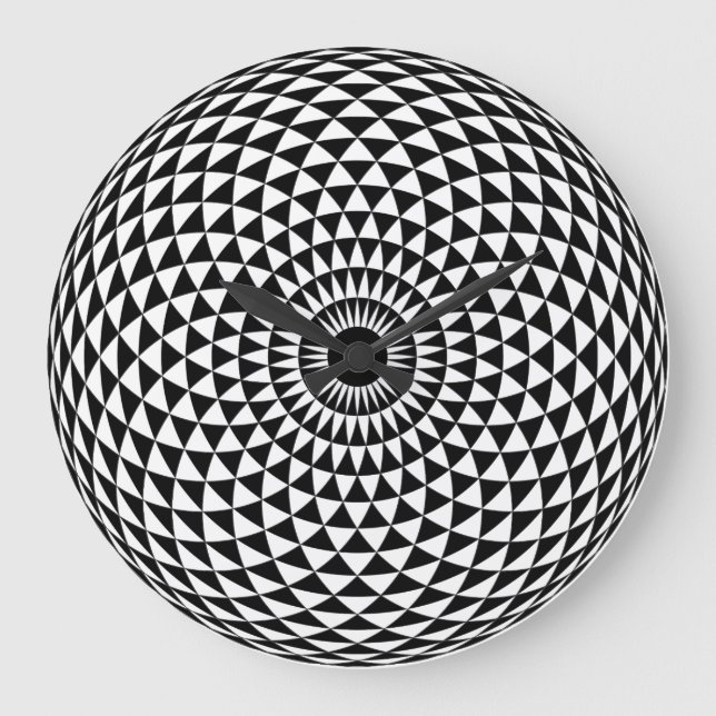 Creative Hypnotic Clock for Your Home Große Wanduhr (Vorderseite)