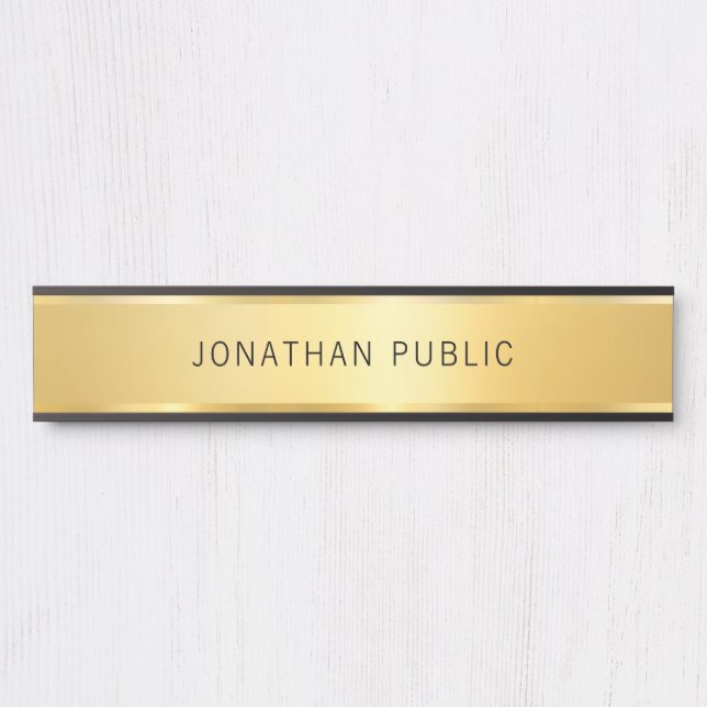 Creative Imitate Gold Modern Einfach Glamour Türschild (Vorderseite )