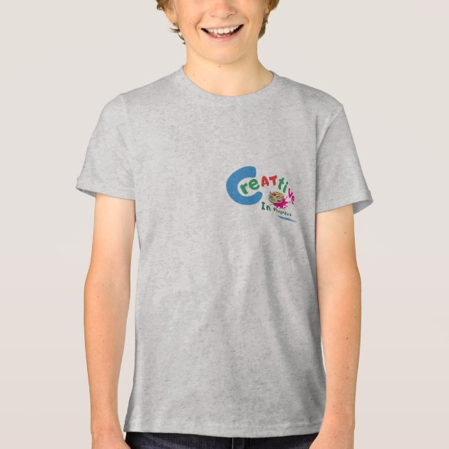 Creative in Progress Colorful Artistic Quote  Tri-Blend Shirt (Vorderseite)