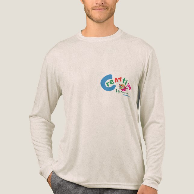 Creative in Progress Colorful Artistic Quote  Tri-Blend Shirt (Vorderseite)