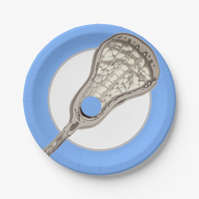 Creative Lacrosse Party Pappteller (Vorderseite)