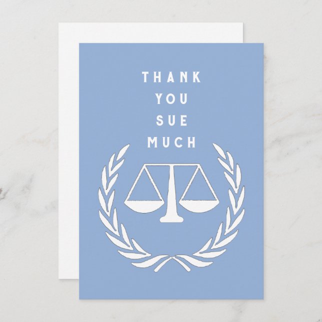 Creative Lawyer Dankeskarte (Vorne/Hinten)