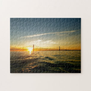 Creative Mackinaw pont eau photo jigsaw puzzle