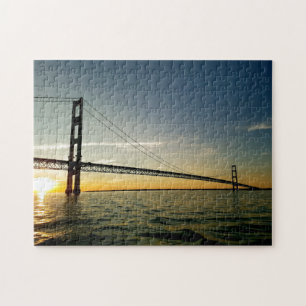 Creative Mackinaw pont eau photo jigsaw puzzle