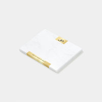 Creative Modern Monogram Gold Marble Initials