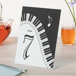Creative Musicians Piano Key Tischnummer Sockelschild