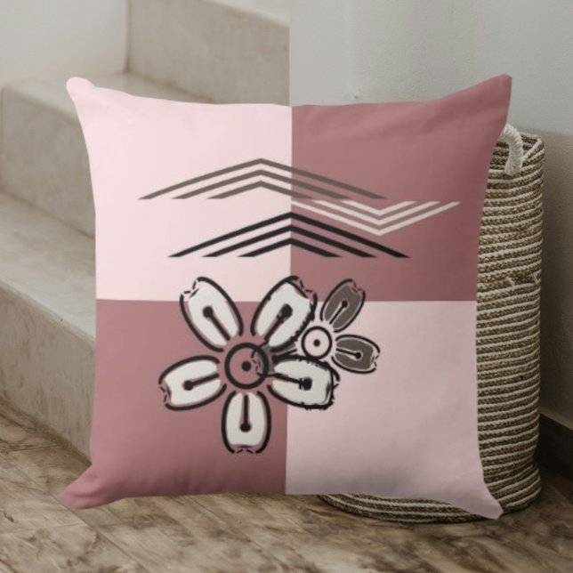 Creative Natural Pink Cherry Blossom Throw Kissen (Von Creator hochgeladen)