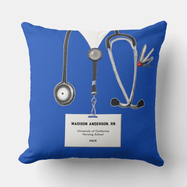 Creative Nurse Abschluss Gift Kissen (Vorderseite)