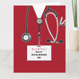 Creative Nurse Abschluss Karte