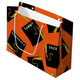 Creative Orange Abschluss 2025 Große Geschenktüte