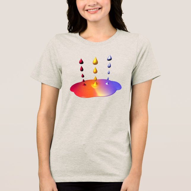 Creative Paint Mix Tri-Blend Shirt (Vorderseite)