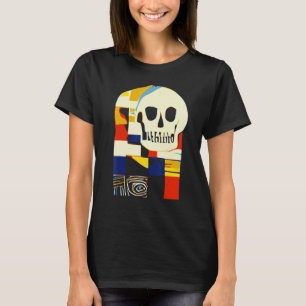 Creative Patchwork Skull Abstrakte Formen Artful G T-Shirt